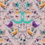 Обои Aura La Tapicera Groovy Birds Rose WP182082 10,05×0,53