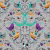 Обои Aura La Tapicera Groovy Birds Silver WP182083 10,05×0,53
