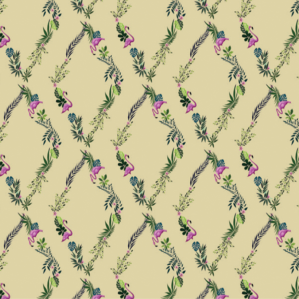 Обои Aura La Tapicera Flamingo Road Gold WP172034 10,05×0,53