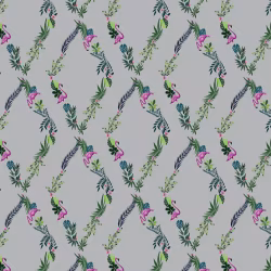Обои Aura La Tapicera Flamingo Road Silver WP172033 10,05×0,53