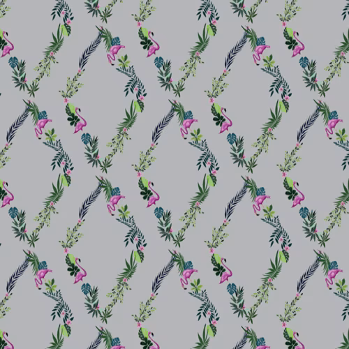 Обои Aura La Tapicera Flamingo Road Silver WP172033 10,05×0,53