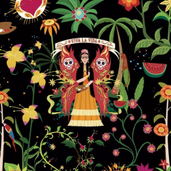 Обои Aura La Tapicera Frida Night WP182074 10,05×0,53
