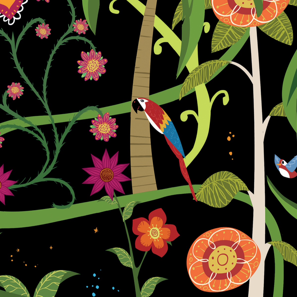 Панно Aura La Tapicera Fridas Garden Night WA192061 3,2×2,12