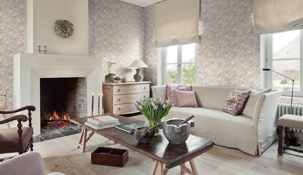 Обои Milassa Mirabelle MR1 003 10,05×1 фото в интерьере