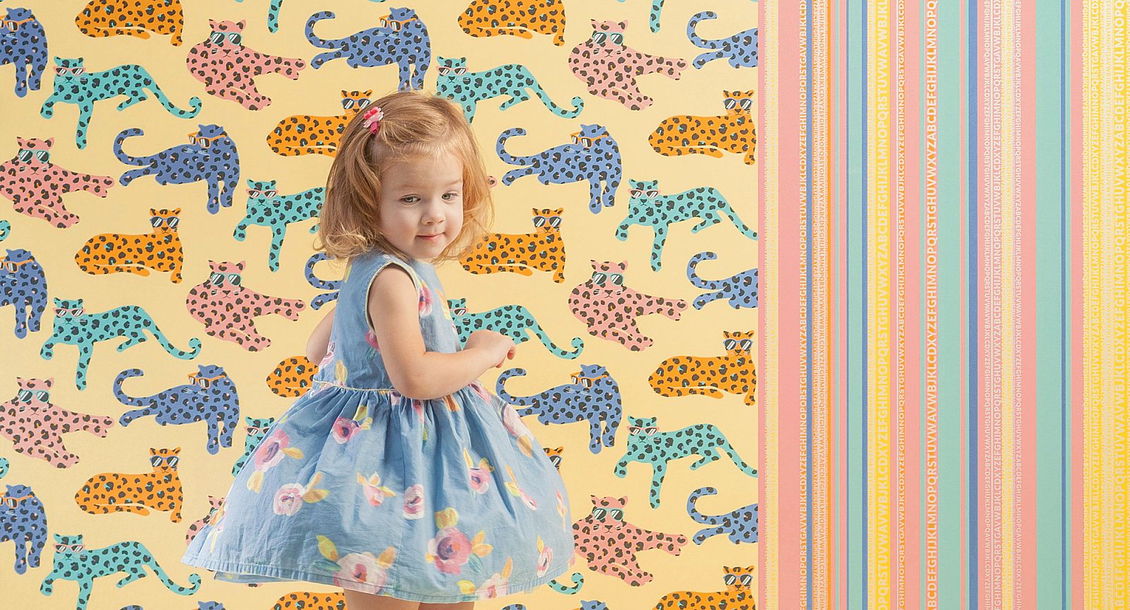 Обои Loymina Lemonade Leopard LM8 004 10,05×1 фото в интерьере