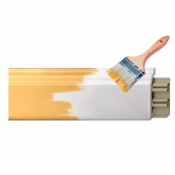 Покраска погонажных изделий высотой от 181 мм в полуматовом блеске 20%