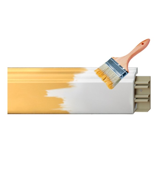 Покраска погонажных изделий высотой от 181 мм в полуматовом блеске 20%