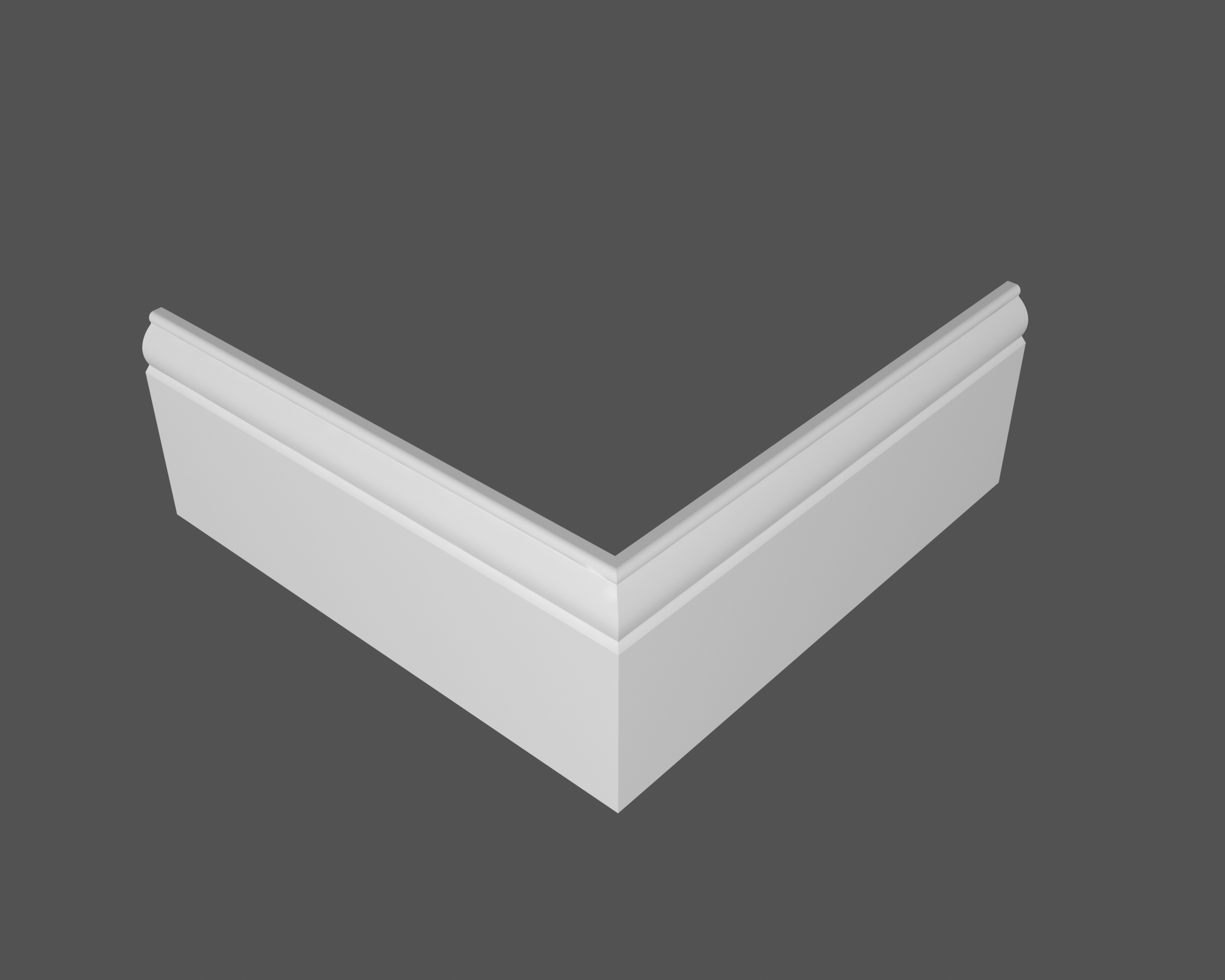 Плинтус МДФ под покраску Ликорн Р 4.120.16 2070×120×16