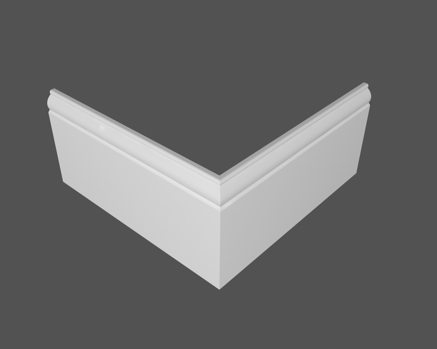 Плинтус МДФ под покраску Ликорн Р 4.150.16 2070×150×16