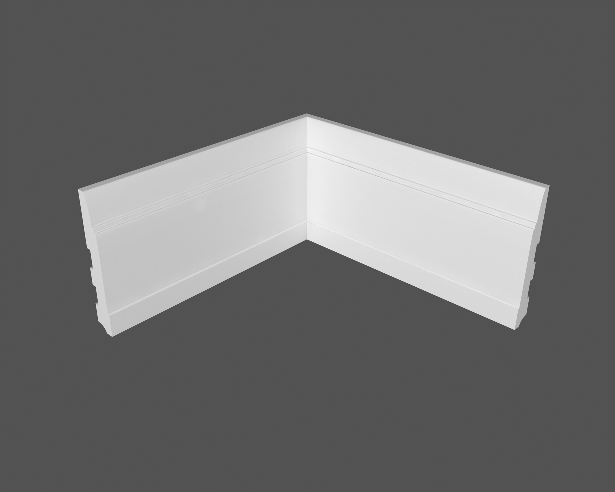 Плинтус МДФ под покраску Ликорн Р 13.150.22 2070×150×22