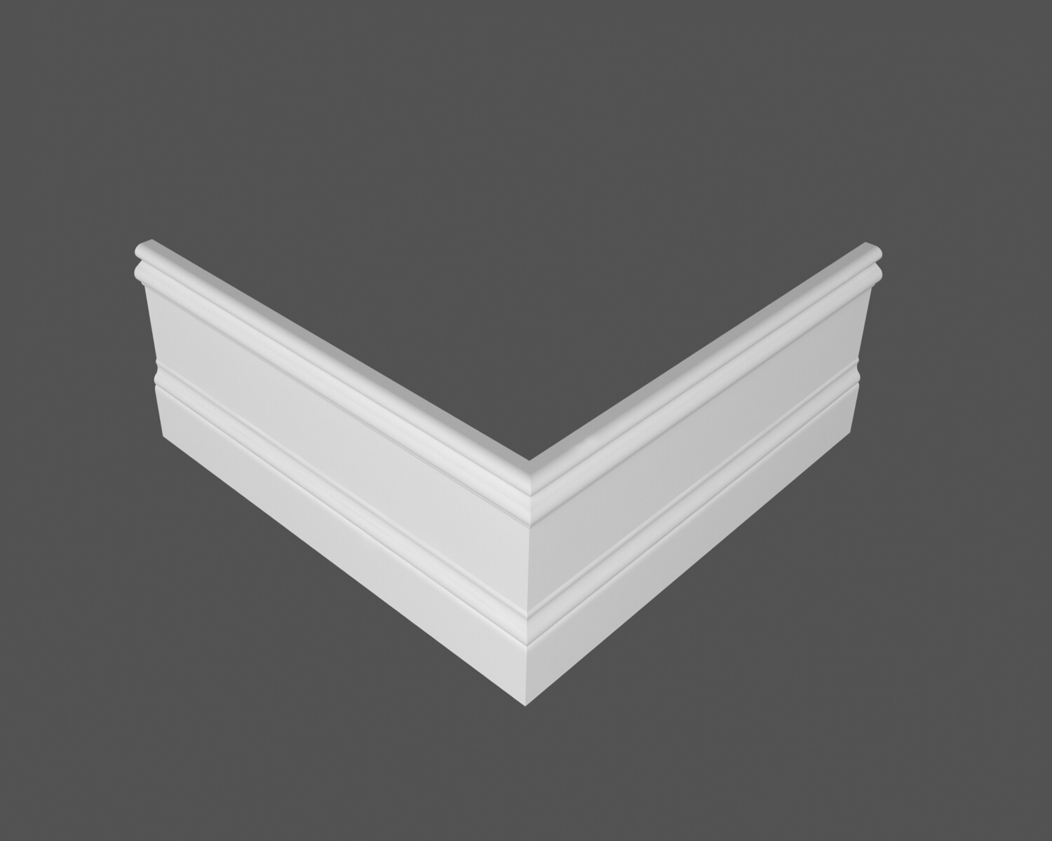 Плинтус МДФ под покраску Ликорн Р 15.134.16 2070×134×16