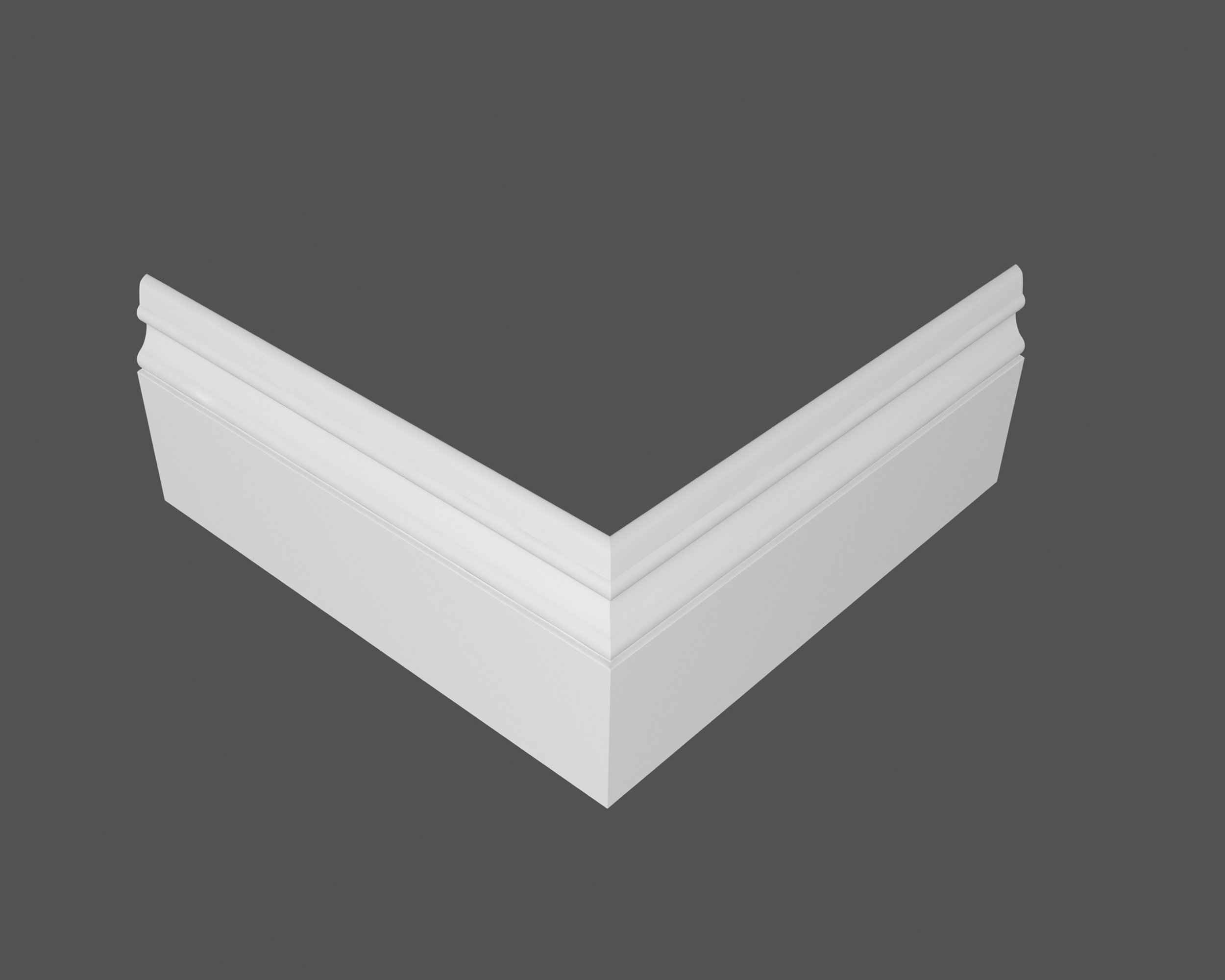 Плинтус МДФ под покраску Ликорн Р 24.127.16 2070×127×16