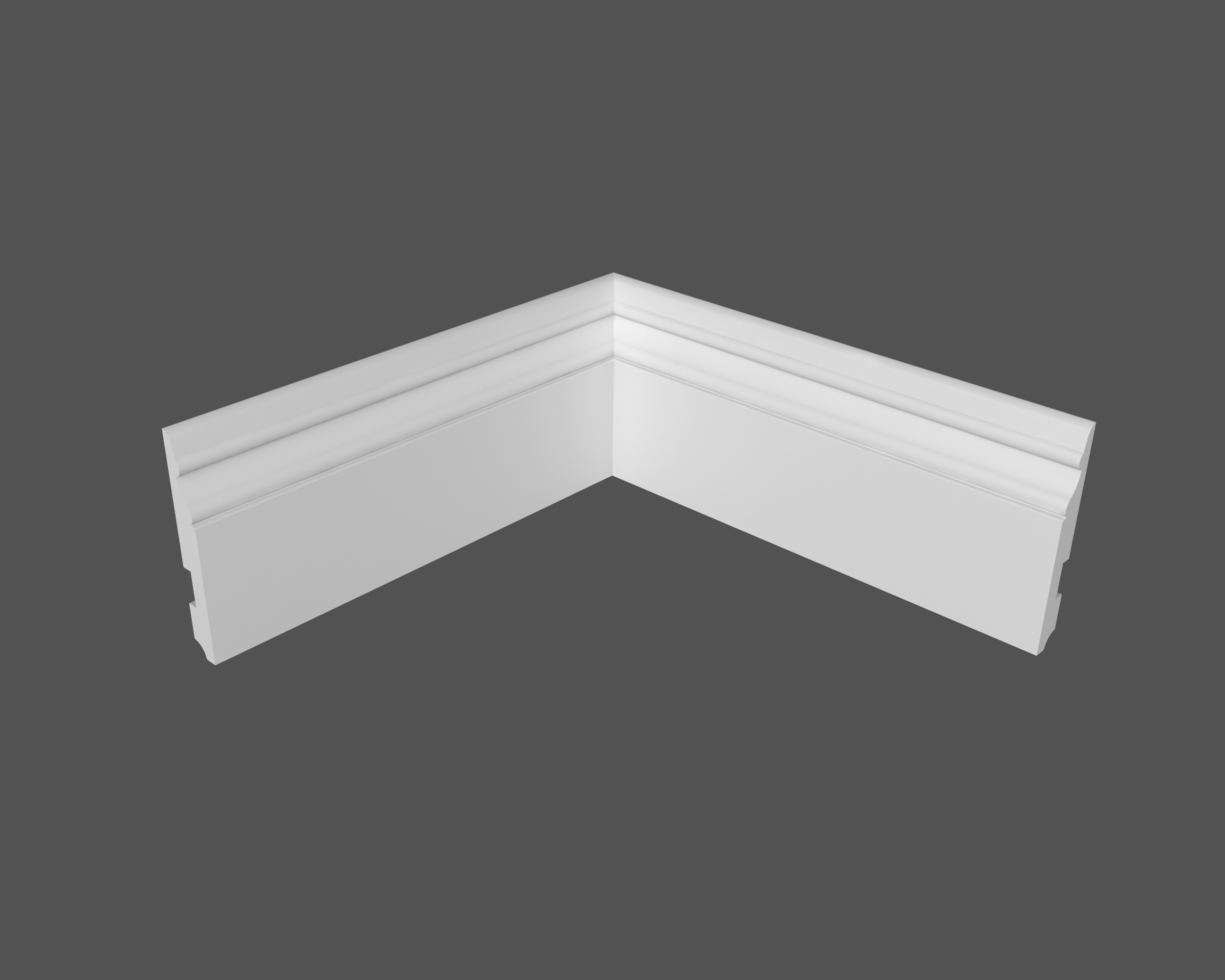 Плинтус МДФ под покраску Ликорн Р 24.127.16 2070×127×16