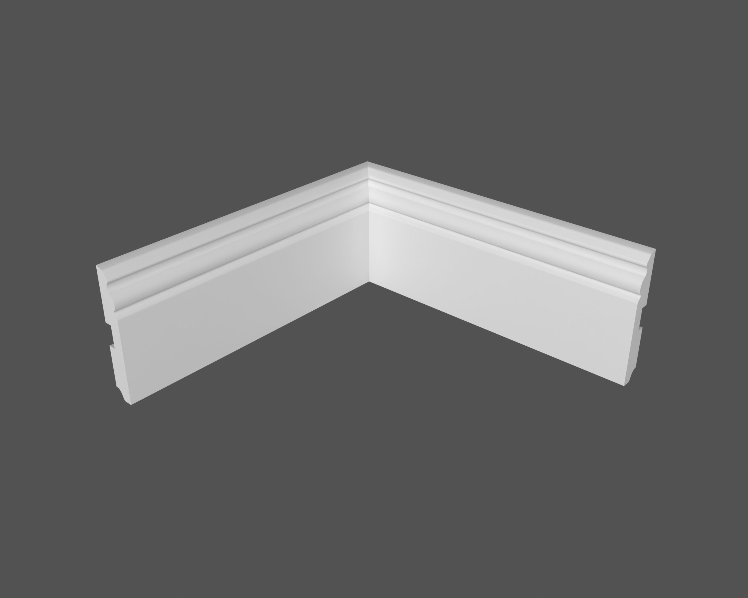 Плинтус МДФ под покраску Ликорн Р 5.120.18 2070×120×18