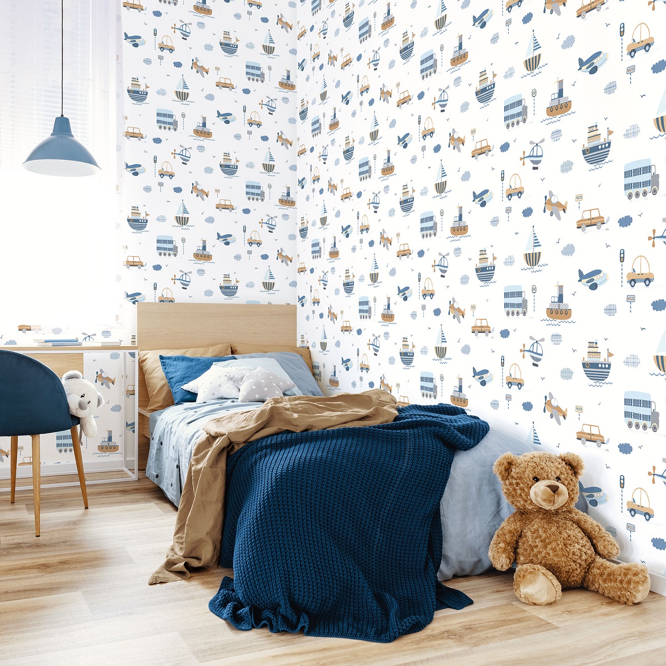 Обои Aura Tiny Tots G78416 10,05×0,53 фото в интерьере