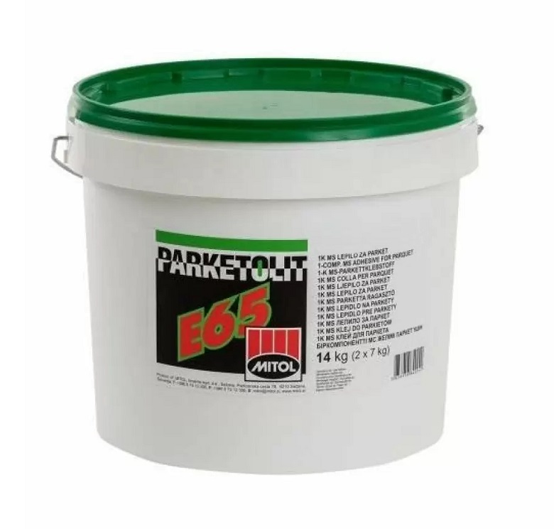 Клей для паркета Mitol Parketolit E65 тиксотропный силановый 14 кг