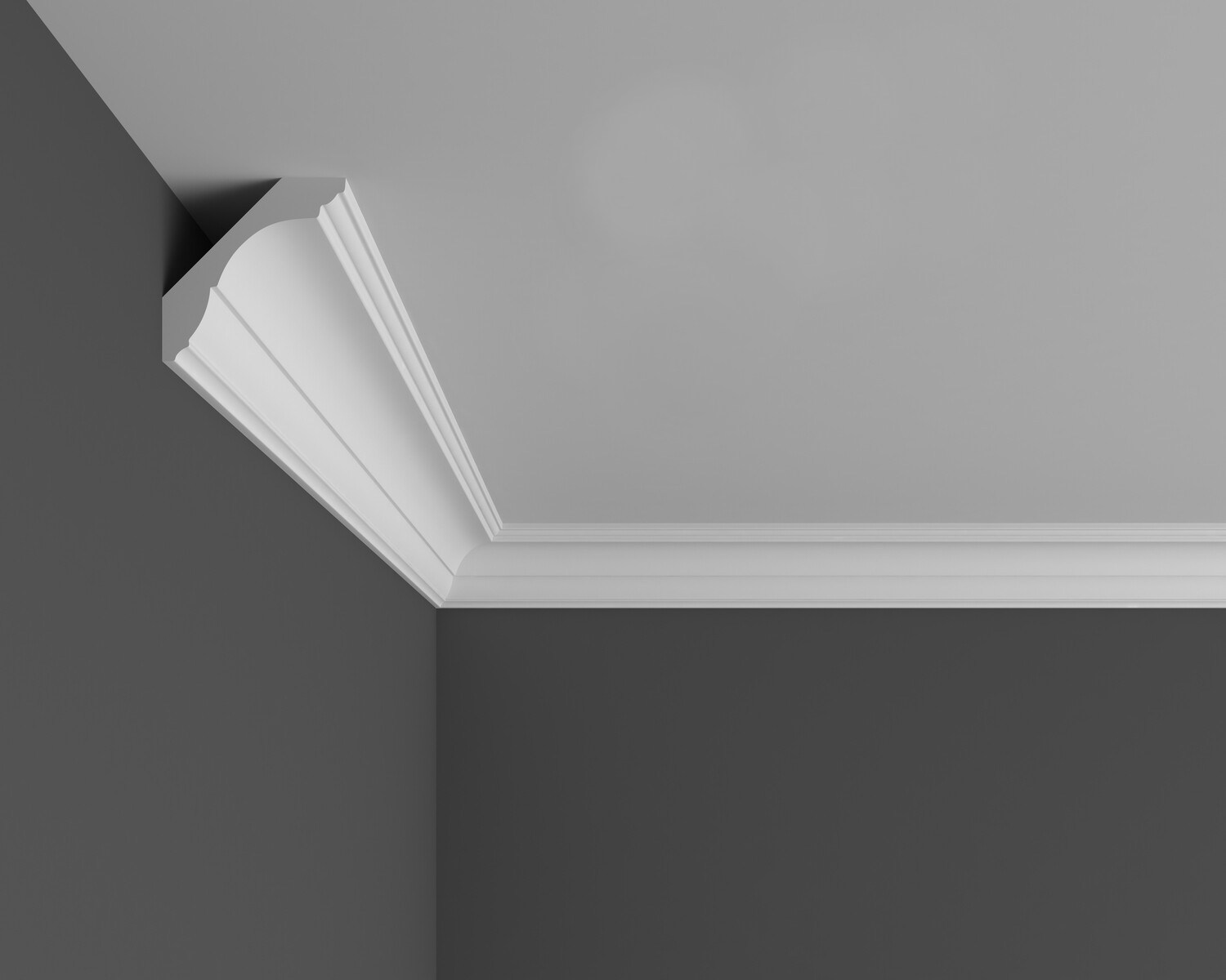 Потолочный плинтус под покраску Ликорн K1.97.20 2070×69×69