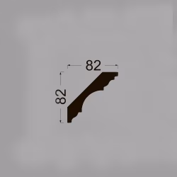Потолочный плинтус под покраску Ликорн K5.115.22 2070×82×82