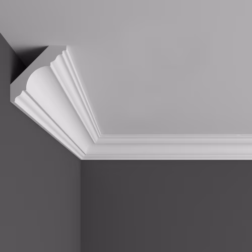 Потолочный плинтус под покраску Ликорн K5.115.22 2070×82×82