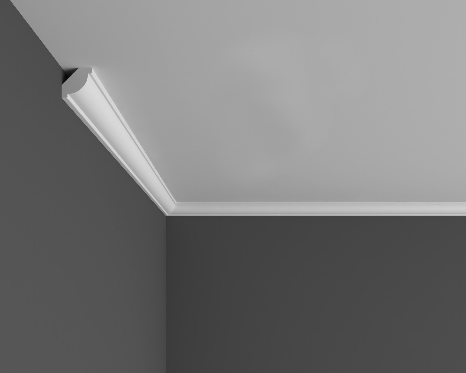 Потолочный плинтус под покраску Ликорн K3.42.16 2070×30×30