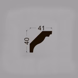Потолочный плинтус под покраску Ликорн K4.60.16 2070×41×40