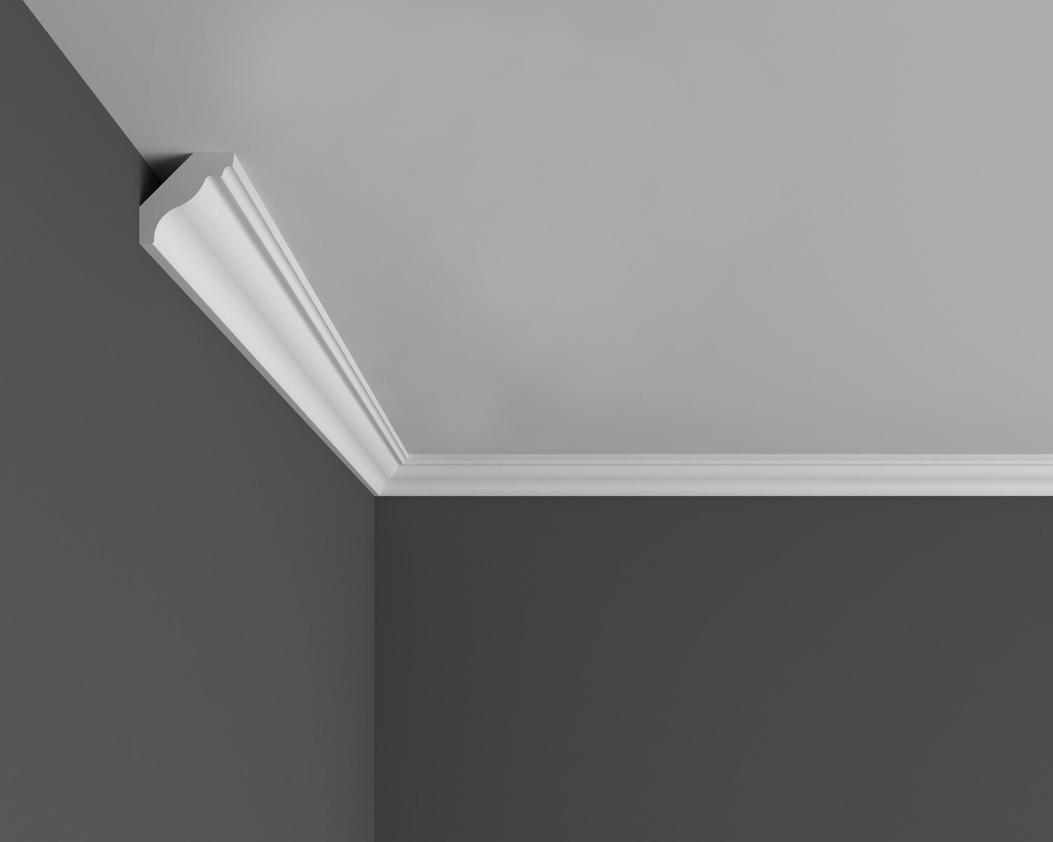 Потолочный плинтус под покраску Ликорн K4.60.16 2070×41×40