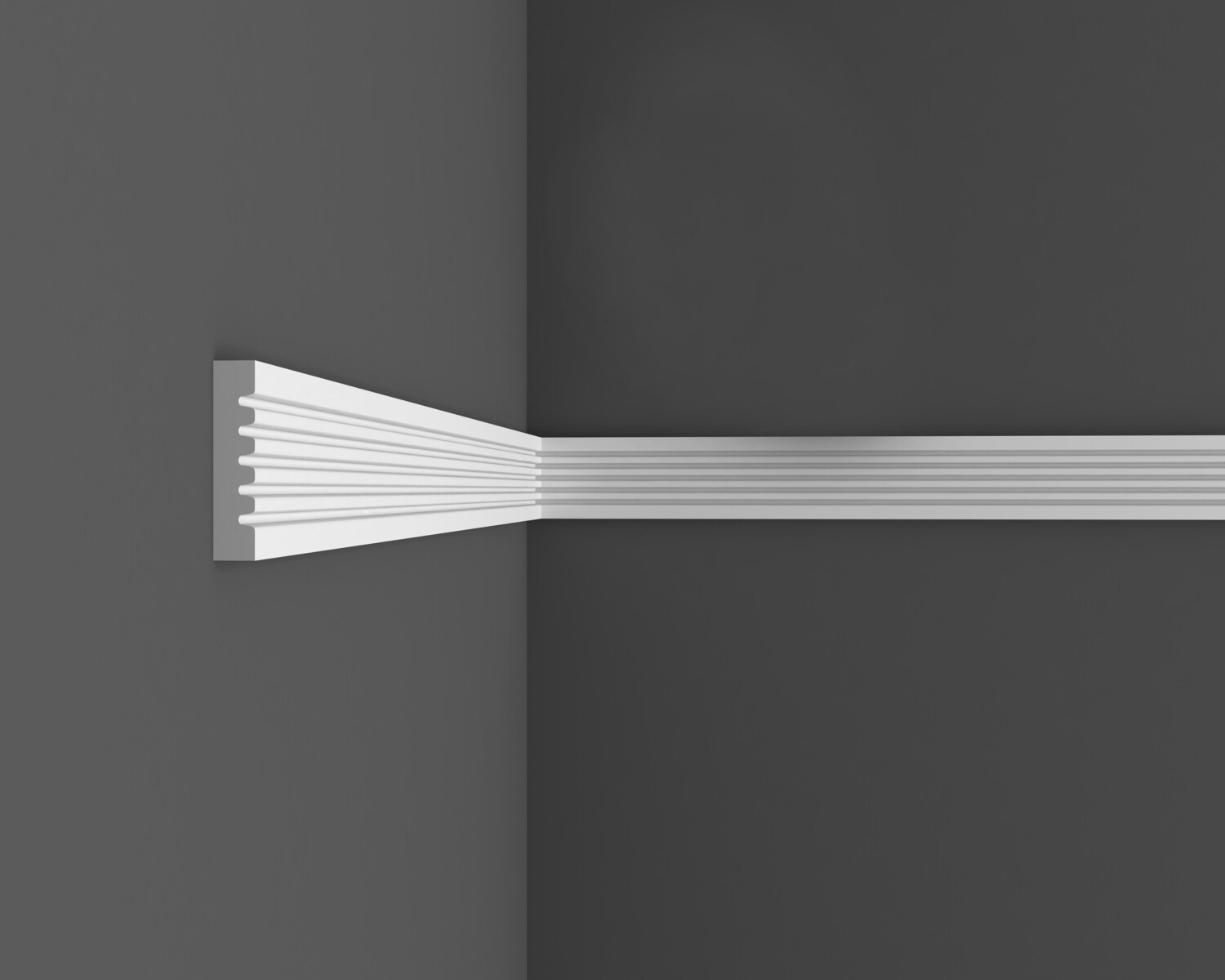 Молдинг МДФ под покраску Ликорн D5.75.16 2070×75×16