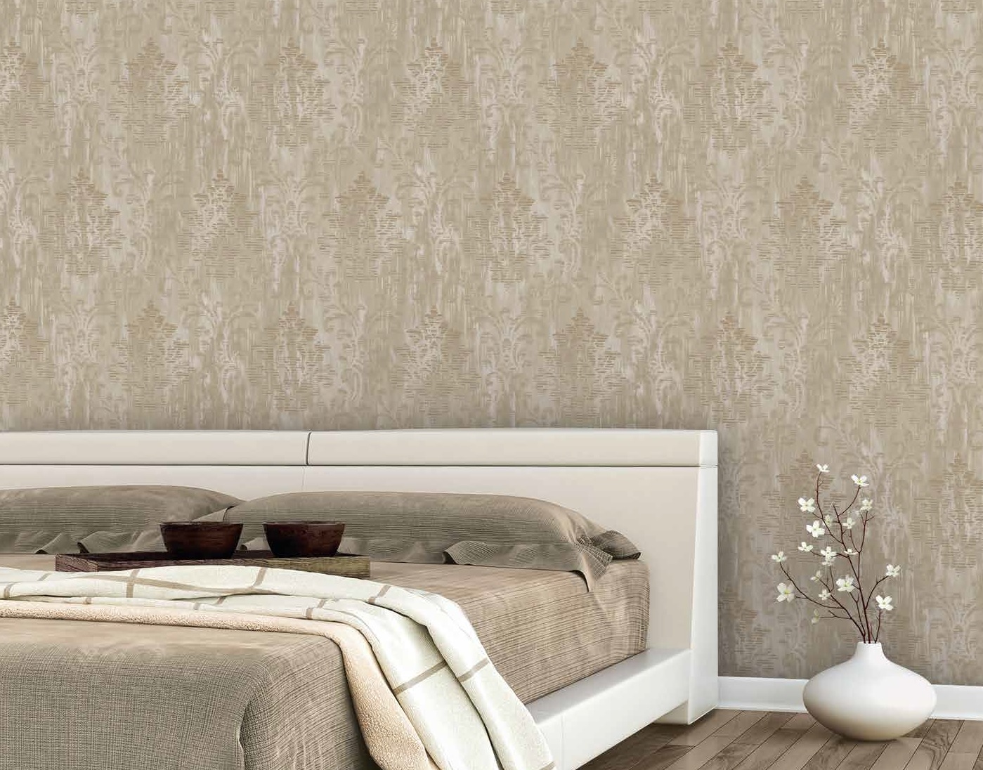 Обои Aura Metallic FX W78179 10×0,53 фото в интерьере