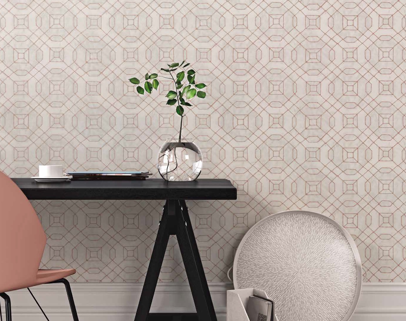 Обои Aura Metallic FX W78215 10×0,53 фото в интерьере