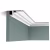 Потолочный плинтус под покраску Orac Decor Modern U-STEPS CX196 с подсветкой 2000×40×113