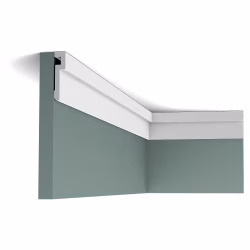 Потолочный плинтус под покраску Orac Decor Modern U-STEPS PX198 2000×20×83