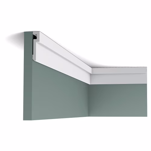 Потолочный плинтус под покраску Orac Decor Modern U-STEPS PX198 2000×20×83