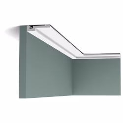 Потолочный плинтус под покраску Orac Decor Modern U-STEPS PX198 2000×20×83
