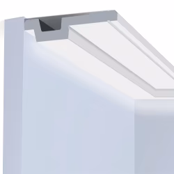 Потолочный плинтус под покраску Hiwood A90V1 с подсветкой 2000×90×19