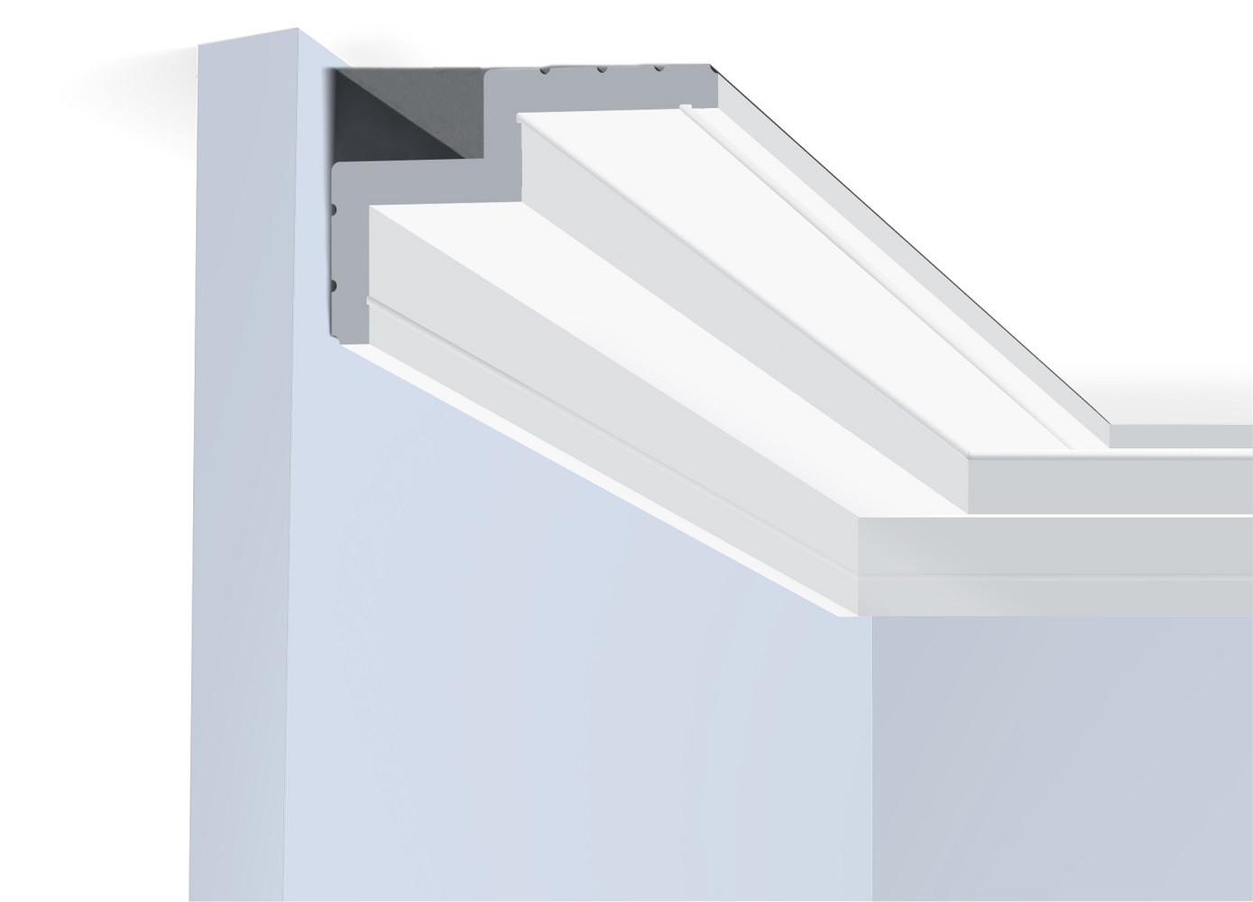 Потолочный плинтус под покраску Hiwood A101 2000×102×62