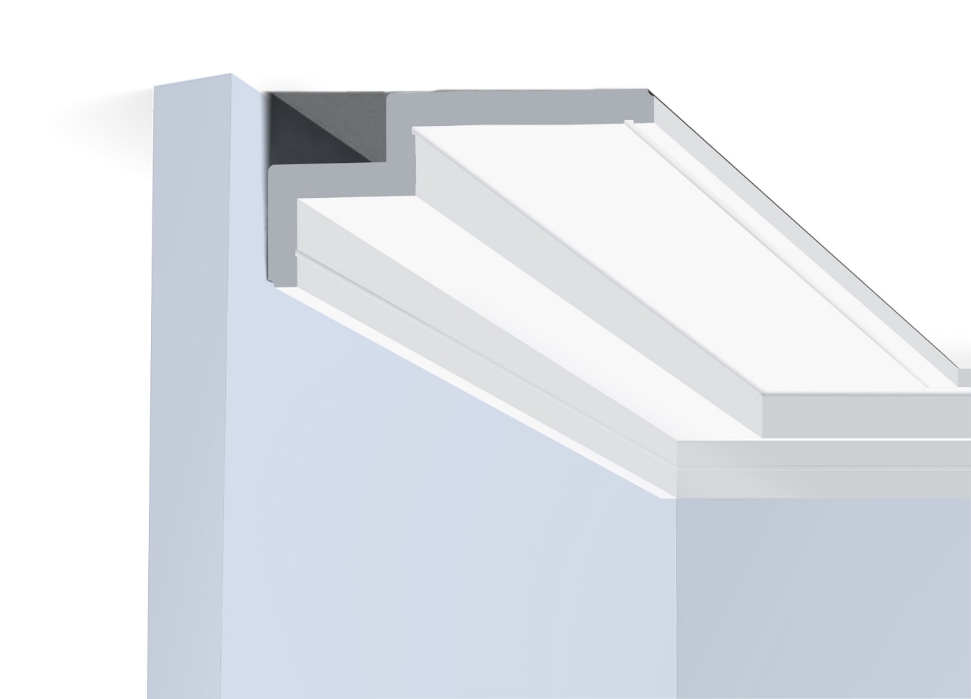 Потолочный плинтус под покраску Hiwood A165L 2000×165×62