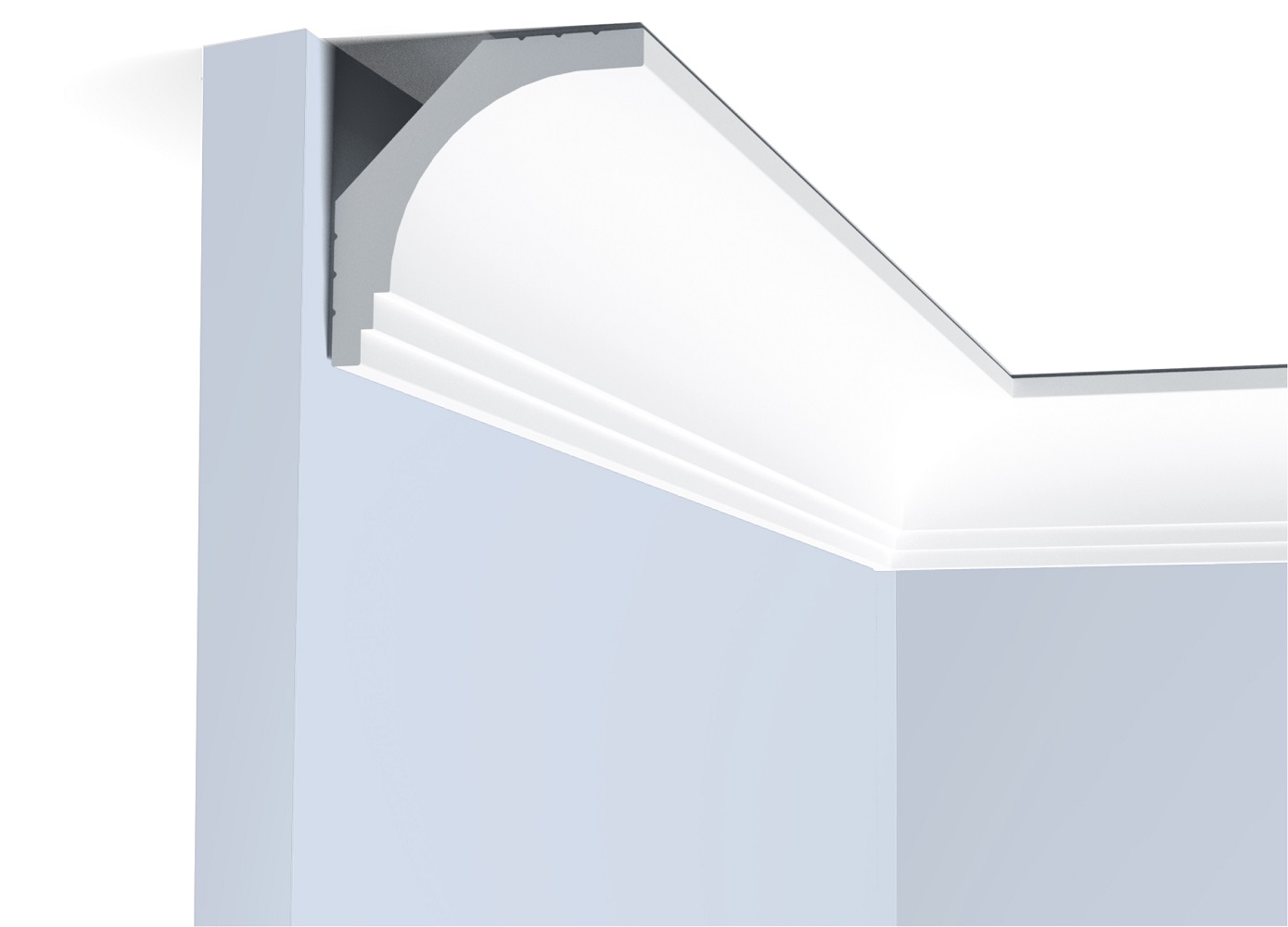 Потолочный плинтус под покраску Hiwood A70 2000×50×50