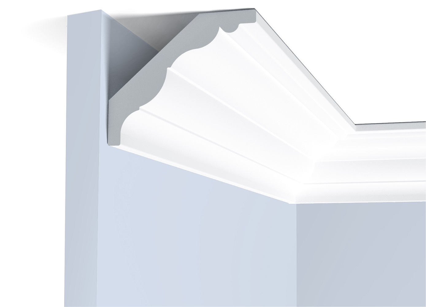 Потолочный плинтус под покраску Hiwood A90 2000×71×60