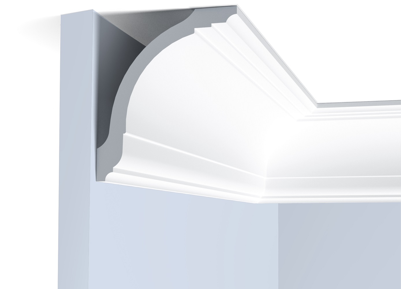 Потолочный плинтус под покраску Hiwood A118 2000×76,4×90,2