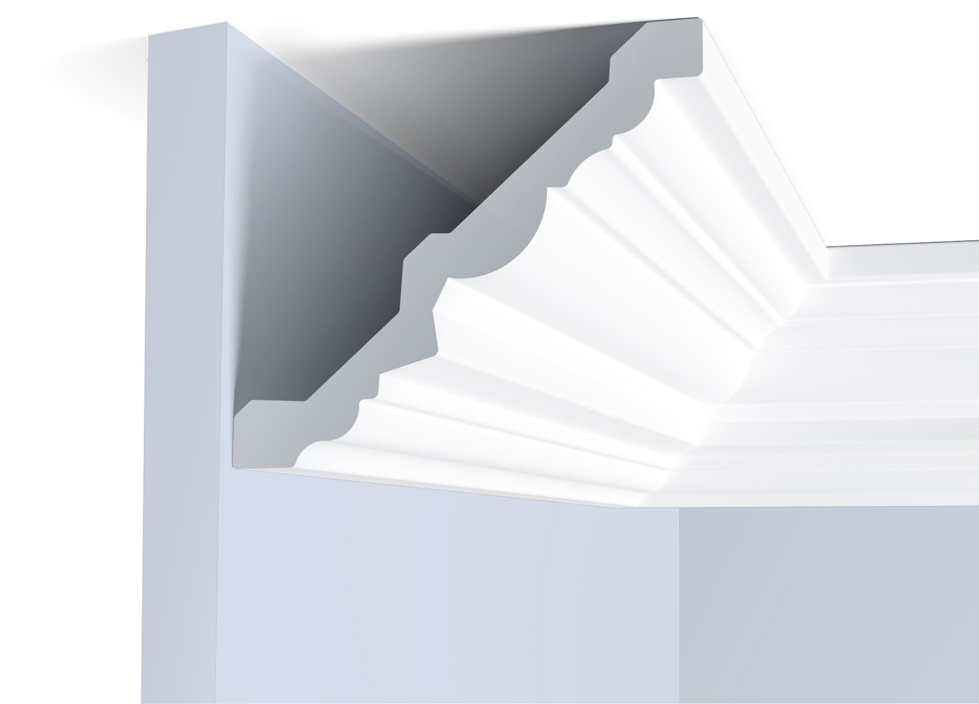 Потолочный плинтус под покраску Hiwood A145 2000×107×96