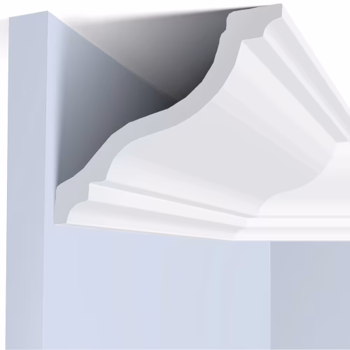 Потолочный плинтус под покраску Hiwood A150V1 2000×105×110