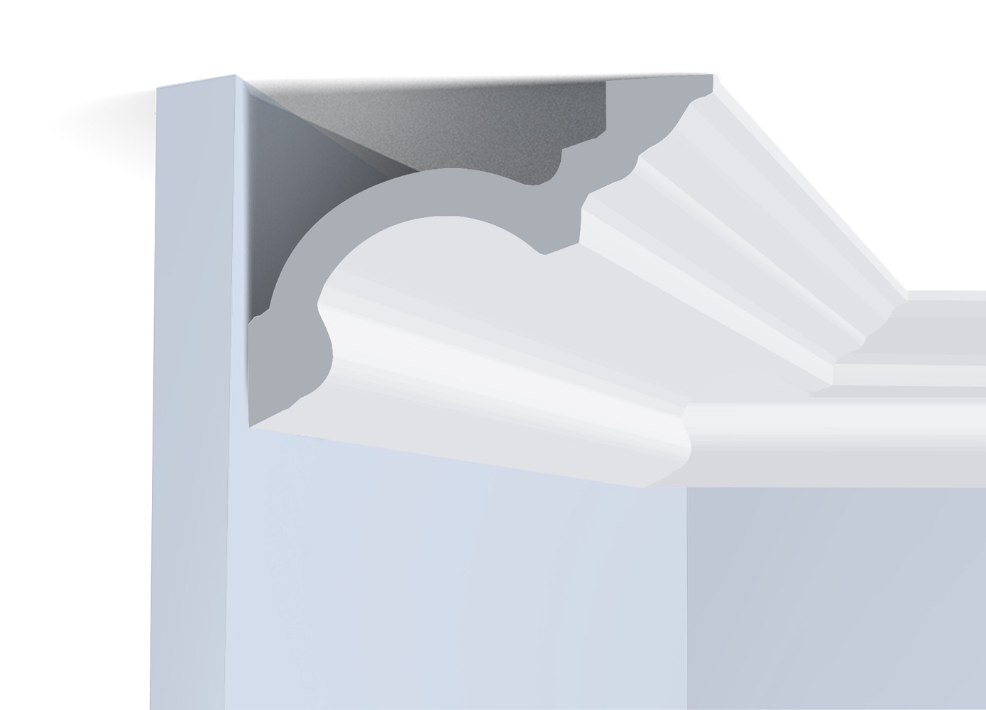 Потолочный плинтус под покраску Hiwood A160 2000×130×95