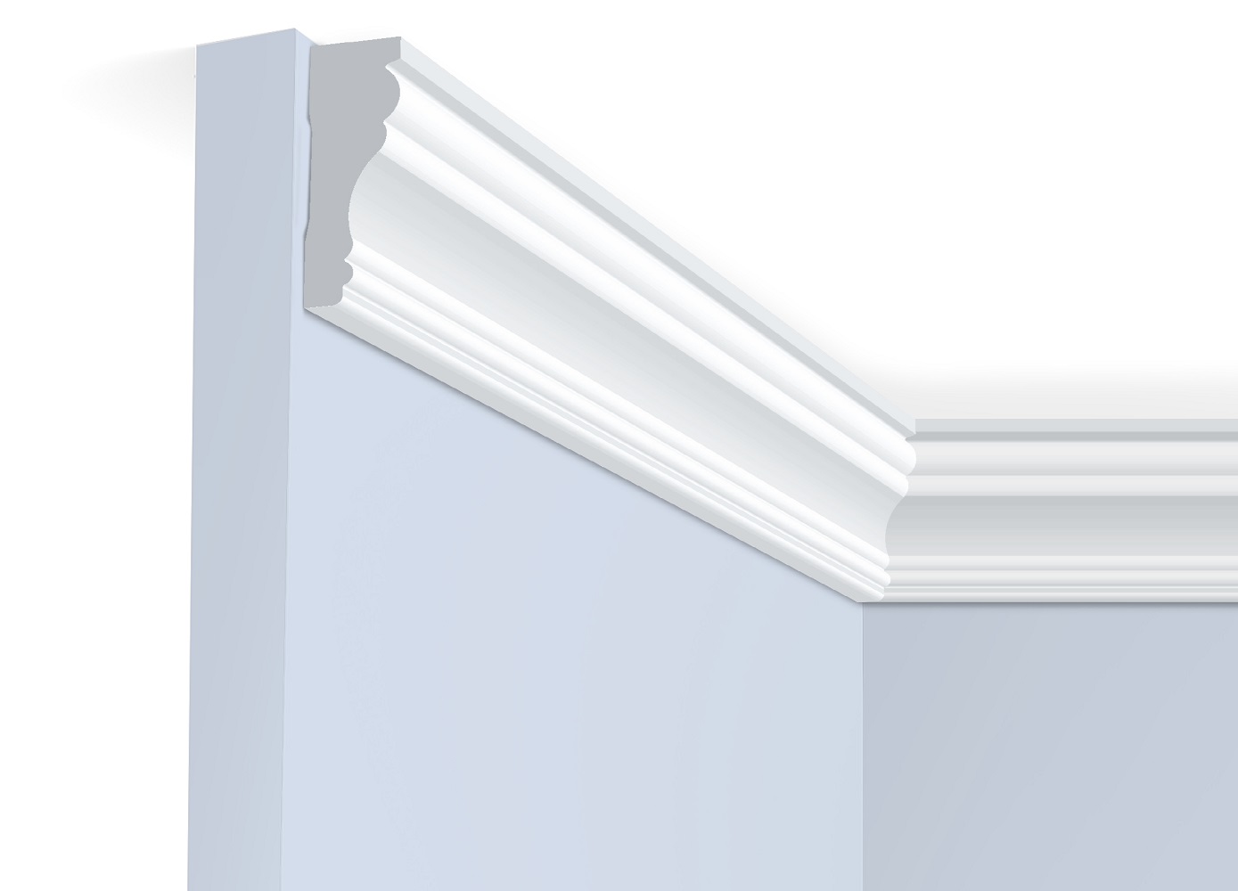 Потолочный плинтус под покраску Hiwood T1060 2000×18×60