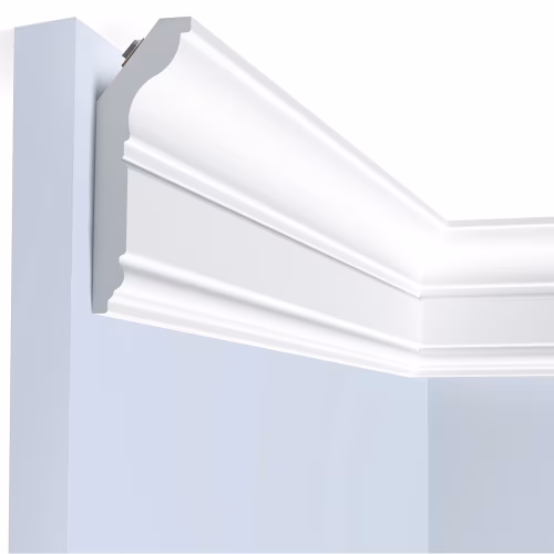 Потолочный плинтус под покраску Hiwood L1902S с подсветкой 2000×27×80