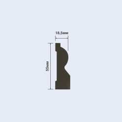 Плинтус под покраску Hiwood B55 2000×55×18,5