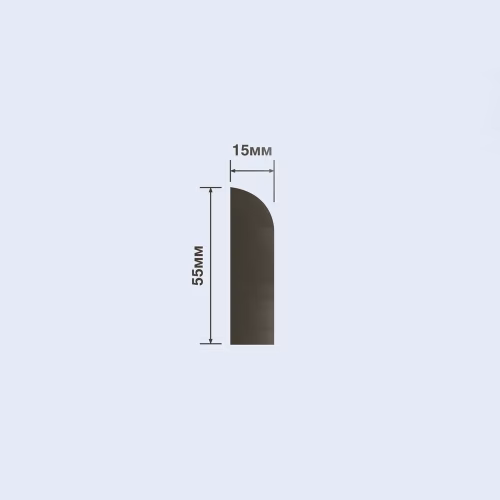 Плинтус под покраску Hiwood BE55 2000×55×15