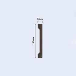 Плинтус под покраску Hiwood B130V1 2000×130×18