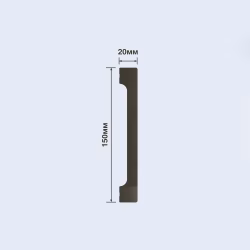 Плинтус под покраску Hiwood B150V1 2000×150×20