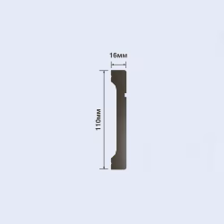 Плинтус под покраску Hiwood B110V1L 2000×110×16