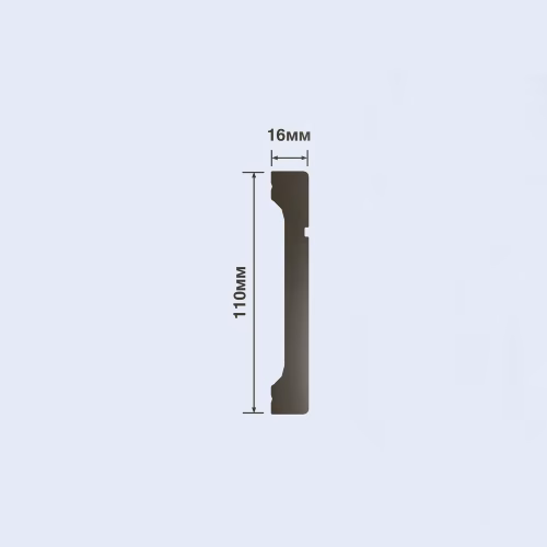 Плинтус под покраску Hiwood B110V1L 2000×110×16